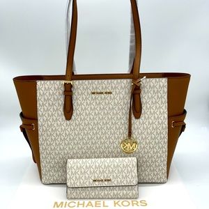 Michael Kors Gilly Large Tote & Trifold Wallet